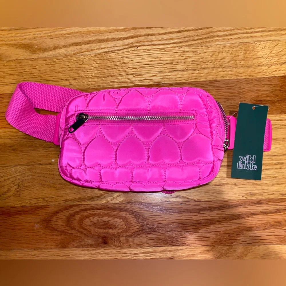 Target Wild Fable Hot Pink Heart Belt Bag